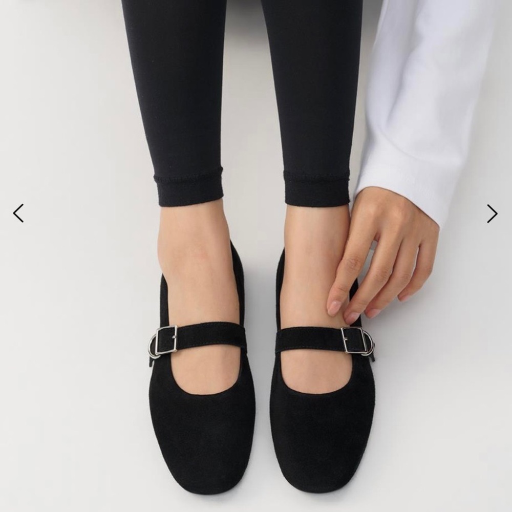Vagabond Black Suede Jolin Mary Jane Flats Size 40 Size 9